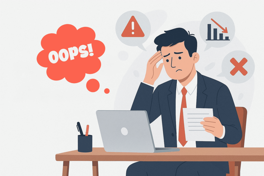 اشتباهات رایج کسب و کار